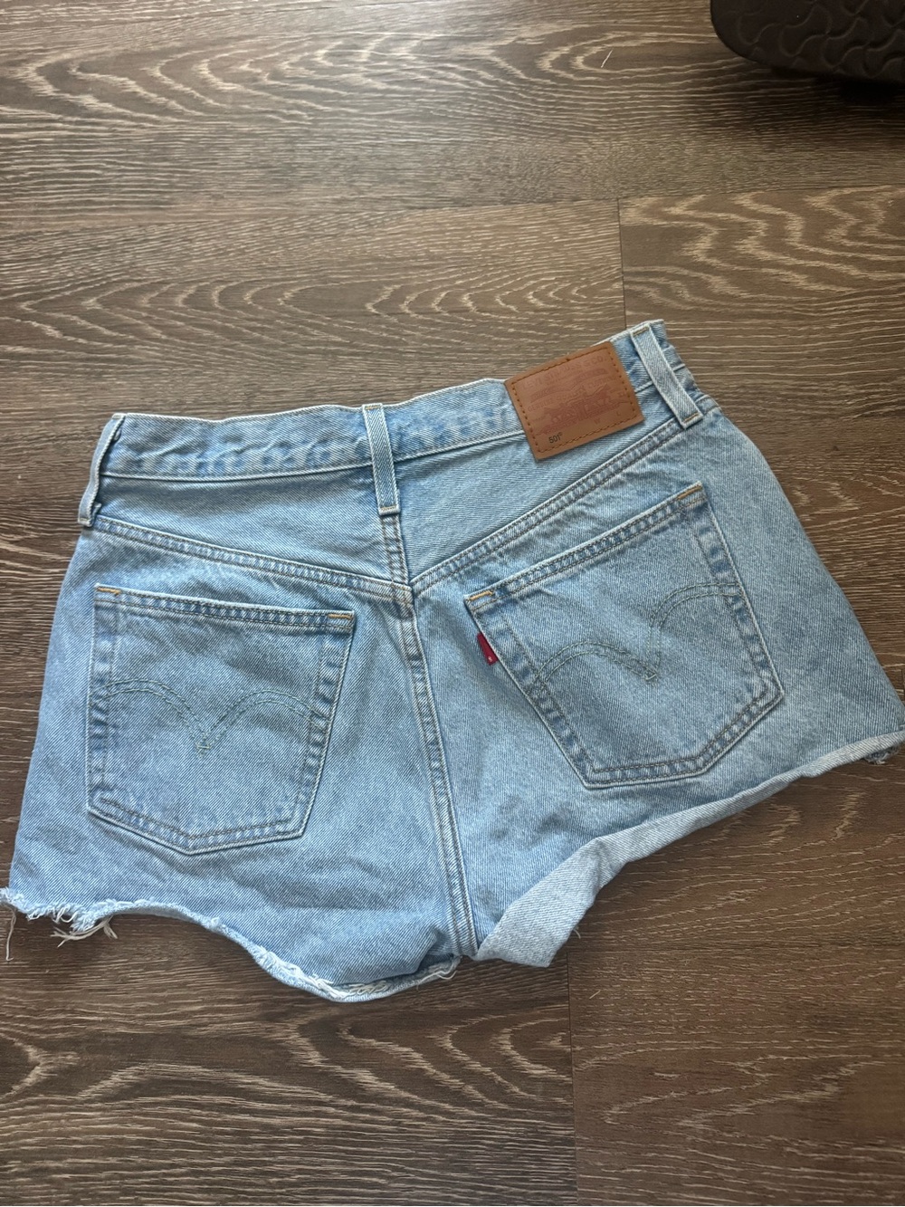 Levi's Women's Light Blue Denim Cutoff Shorts